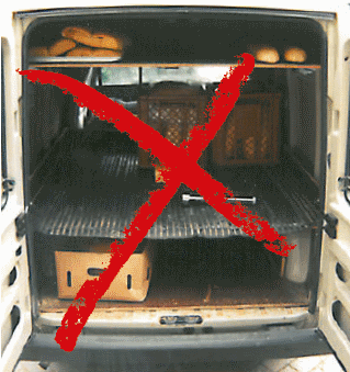 Abbildung 14: So darf ein Transportfahrzeug fr Lebensmittel nicht aussehen!