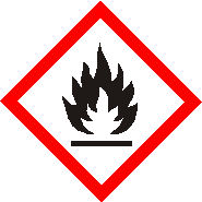 GHS Piktogramm fr extrem entzndbares Gas, z. B. Flssiggas