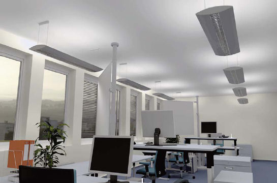 Gruppenbro mit CAD-Arbeitspltzen - Beleuchtungslsung
